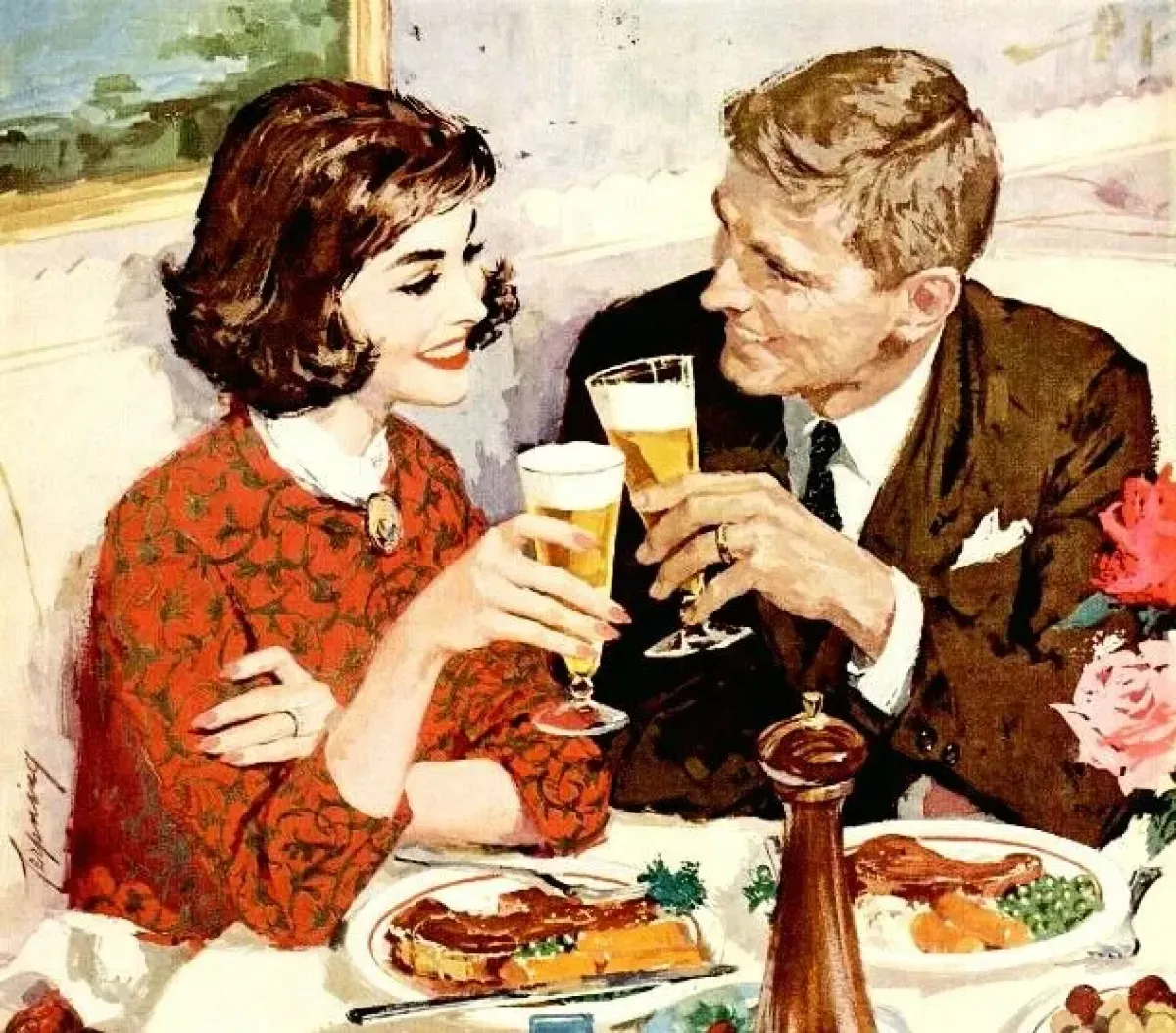 Vintage Couple On A Date