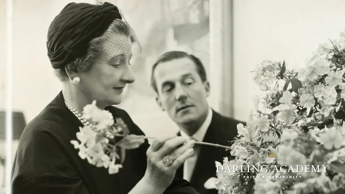 Contance Spry With Hardy Amies 1960