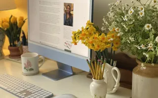 My You’ve Got Mail inspired writing room