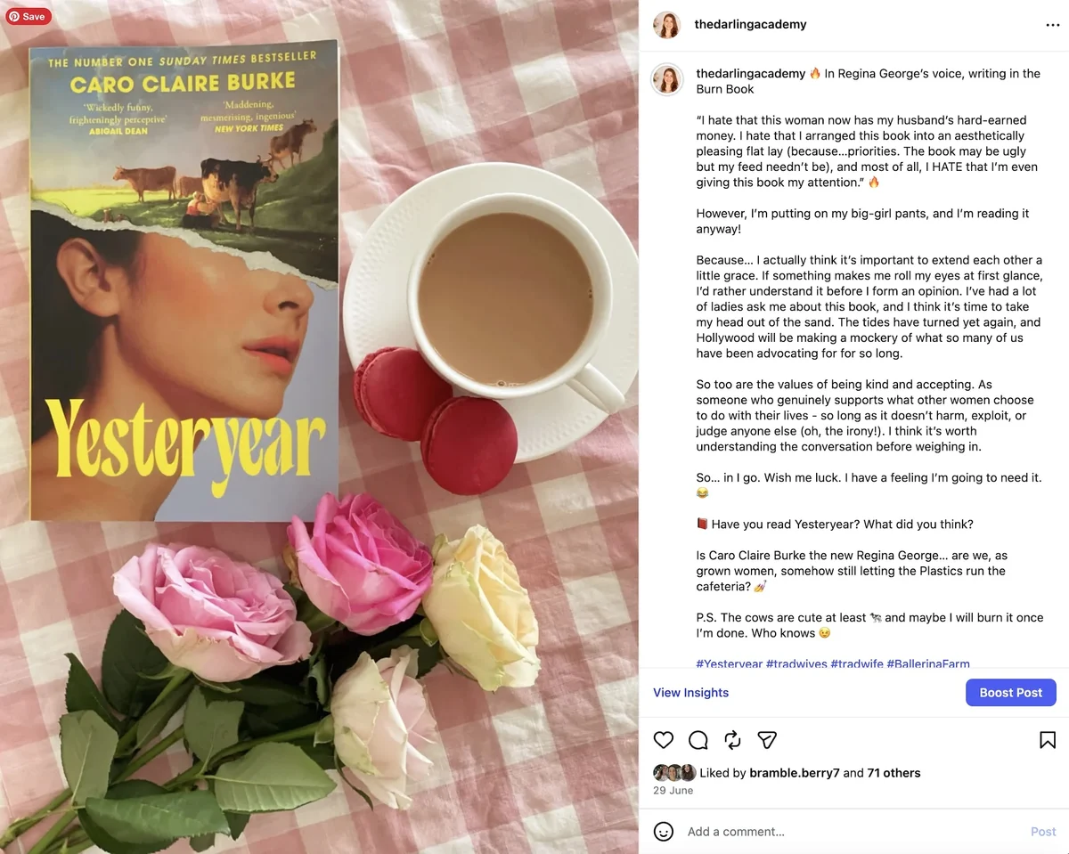 Yesteryear Trad Wife Review