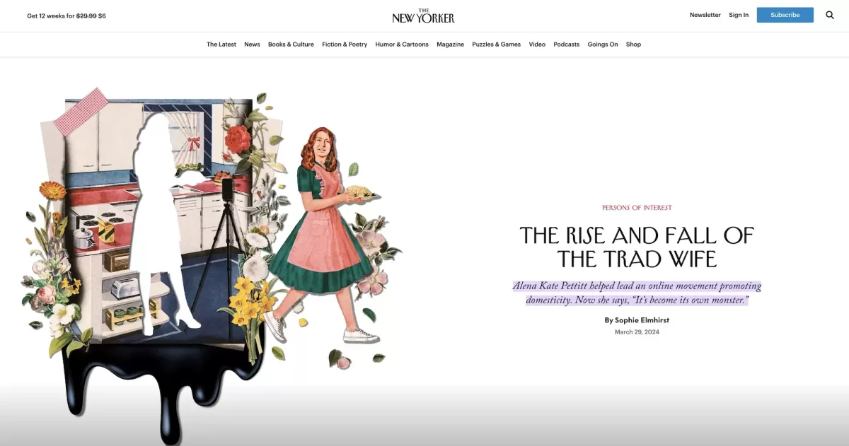 Trad Wife New Yorker Magazine